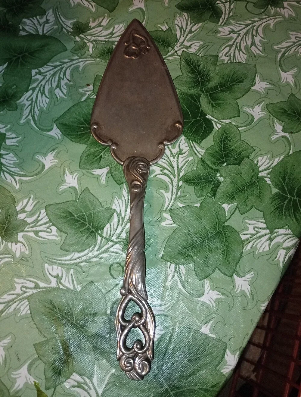 Vintage Silver Plated Wedding Cake Server